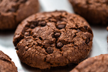 Double chocolate chip cookies