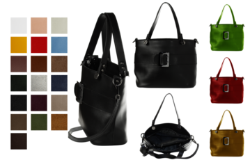 Catalog design and example women's handbag design 