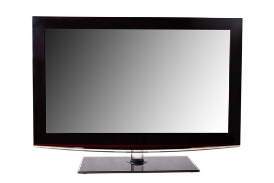 The LCD TV set on an isolated background.