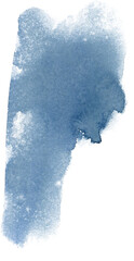 Beautiful hand drawn abstract watercolor blue stain