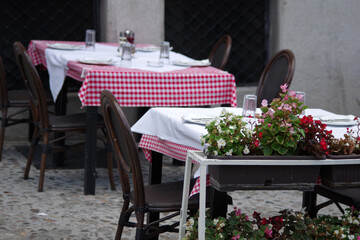 Tables dressées en terrasse, Belgrade