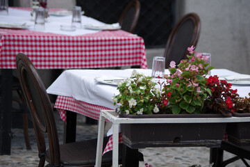 Tables dressées en terrasse, Belgrade
