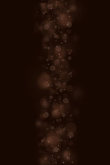 luxury brown bokeh lights background with free space
