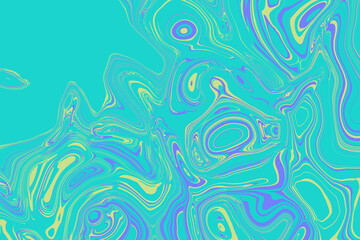 Abstract turquoise, green and blue background. Pastel pattern. Trendy neon abstract texture