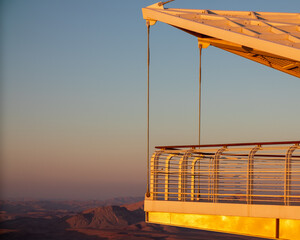 Sun over the horizon