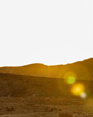 Sun over the horizon