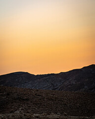 Sun over the horizon