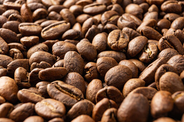 texture of roasted coffee beans, aromatic and energy drink.