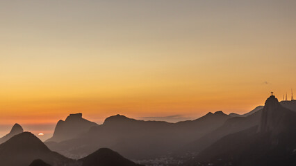 Sun over the horizon