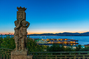 MIRADOIRO DA OLIVEIRA VISTAS RIA DE VIGO PUESTA DE SOL HORA AZUL VISTAS DESDE 