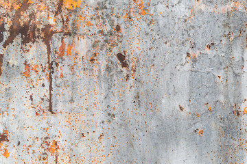 rusty metal surface white orange