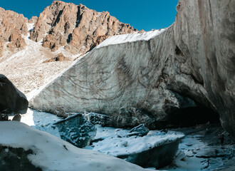 Snow in the mountains