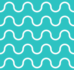 Seamless pattern curved seawave forms, vector quality, modern minimalist flat style, bold, punchy forms that demand attention, ideal geometry