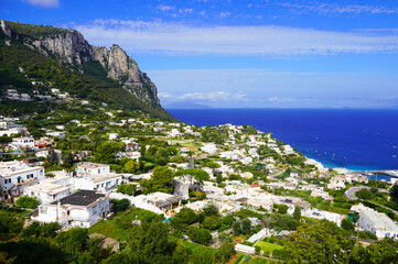 Capri Town on the island of Capri in Italy