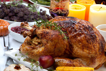 Traditional Thanksgiving Fall Roasted Turkey