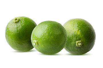 Lime isolated on white background with clipping path