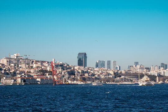 Istanbul city view, Istanbul city view from the Bosphorus.