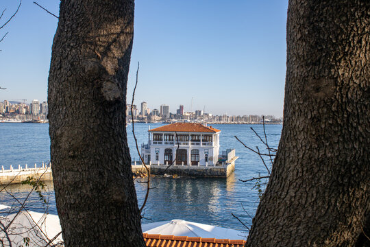 Istanbul, Turkey - February 2022: Istanbul Moda pier, the symbol of Istanbul Moda pier. Selective Focus.