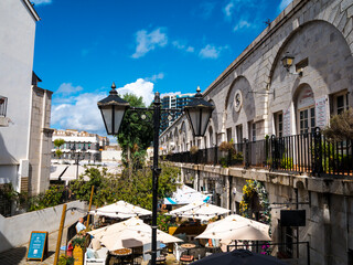 
Casemates Square on the Rock of Gibraltar at the entrance to the Mediterranean Sea
