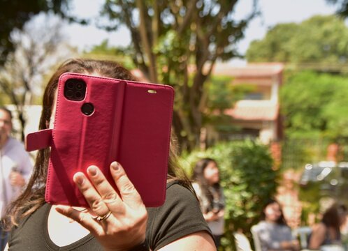 Mujer Selfie Celular