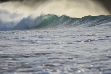 The sea brings out its most beautiful waves for surfing