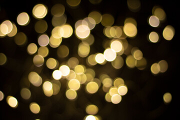 blurry ash lights on a black background