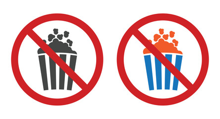  popcorn snack with stop sign