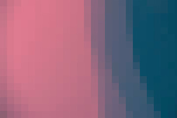 Geometric texture with pink and blue squares. Abstract pixel pink-sea blue backdrop for branding, calendar, card, banner, cover, website, space for your design or text. Vector illustration