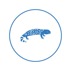 Gecko lizard Gila monster icon | Circle version icon |