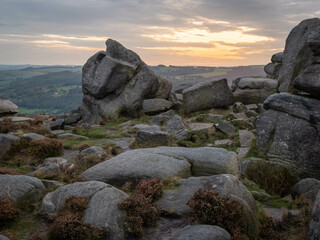 Over Owler Tor, Autumnal Dusk © Ben