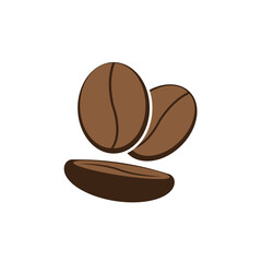 coffee beans icon logo vector design template