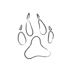 Wolf Paw Print Icon