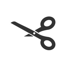 Cutting scissors icon for coupons