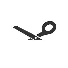 Cutting scissors icon for coupons