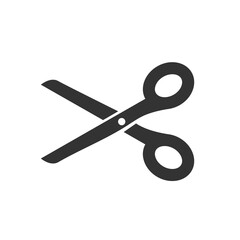 Cutting scissors icon for coupons