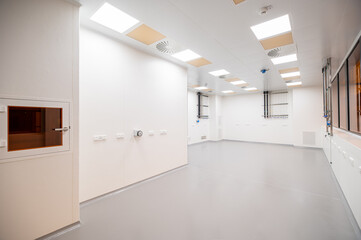 Stainless steel door and walls, clean room