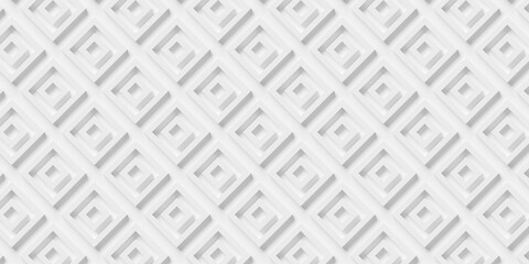 Array of offset nested white rectangular frames diagonally rotated background wallpaper banner full frame filling