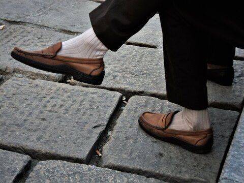 Mocassini scarpe uomo cuoio