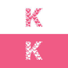 K love letter logo beauty