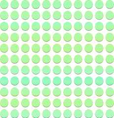 seamless pattern with green circles