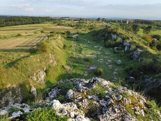 View from the rock on a canion full of nature