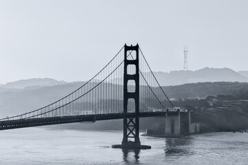 Golden Gate Bridge San Francisco Monochrome