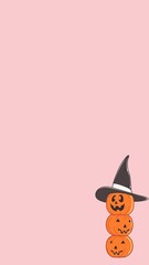 halloween card with pumpkin