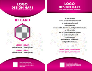 template for ID card design