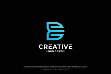 Letter D logo design vector. Initial letters D for logo brand. Creative D sign initial letter.