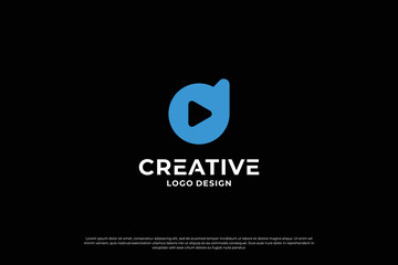 Letter D logo design vector. Initial letters D for logo brand. Creative D sign initial letter.