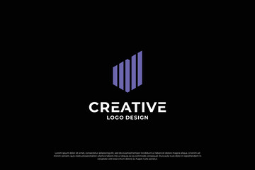 Fototapeta premium Letter D logo design vector. Initial letters D for logo brand. Creative D sign initial letter.