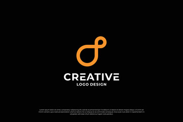 Letter D logo design vector. Initial letters D for logo brand. Creative D sign initial letter.