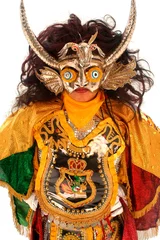 Stickers Carnaval ORURO, BOLIVIA,diablada ,dancers at Oruro Carnival in Bolivia, declared UNESCO Cultural World Heritage  Oruro, Bolivia,  © Luis