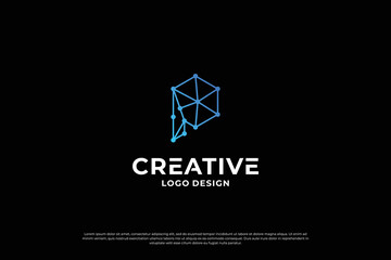 Fototapeta premium Letter P logo design inspiration. Initial letters P logo symbol mark. Creative letter P logo vector.